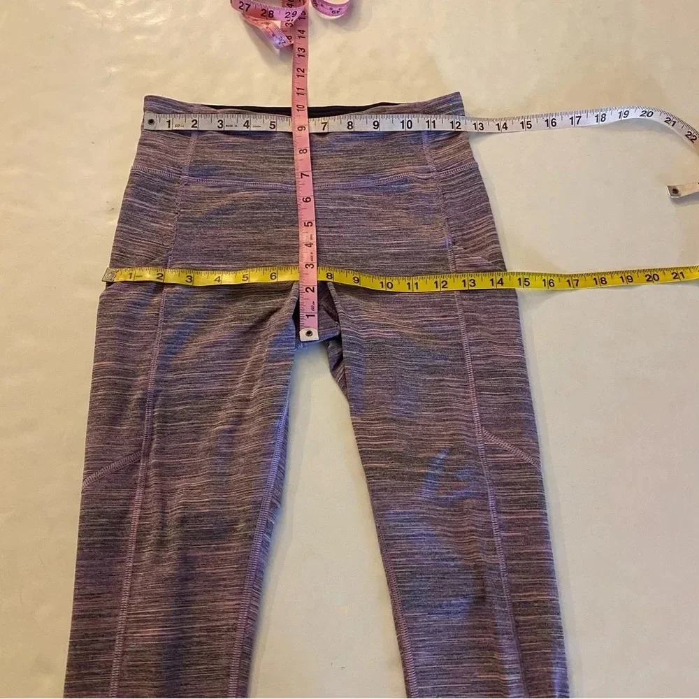 Lululemon Speed Tight IV Womens 4 Small Space Dye Camo Tender Violet Black Grape